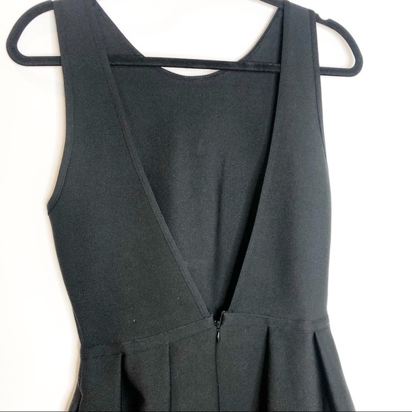 Samsoe & Samsoe | Berry Open Back Skater Dress in Black - Picture 9 of 12
